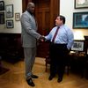 Amazing Photo Of Chris Christie And Shaquille O'Neal